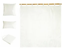 Clearance Deko & Co Gallette de chaise carré imperméable blanc L.38 x l.38 x ep.8cm Deco&co