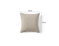 Lisa Design Garance - coussin - en velours côtelé - 40x40 cm -* Coussin Pour Canapé