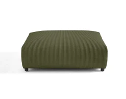 Hot Lisa Design Garance - grand pouf modulable - en velours côtelé -
