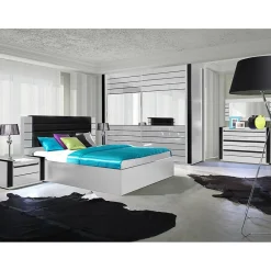 Sale Meublorama Grand miroir blanc 120x60 cm Collection LINA