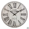 Outlet Atmosphera Créateur D'Intérieur Horloge - bois - D38 cm - Blanc- Atmosphera