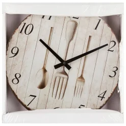 Atmosphera Créateur D'Intérieur Horloge - bois - D28 cm - Blanc- Atmosphera* Horloge