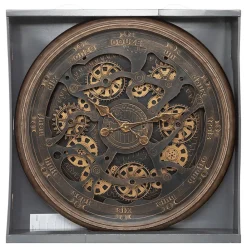 Outlet Atmosphera Créateur D'Intérieur Horloge Alban - verre - D76 cm - Atmosphera