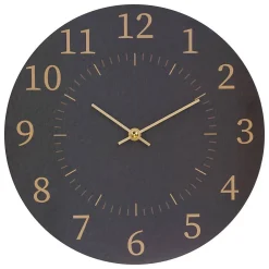 Outlet Atmosphera Créateur D'Intérieur Horloge Boris D28cm- Noir- Atmosphera