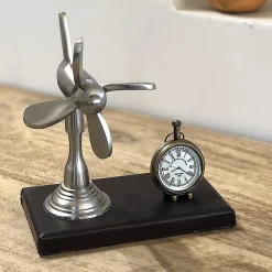 Chehoma Horloge de bureau Hélice 19x10x18cm* Horloge