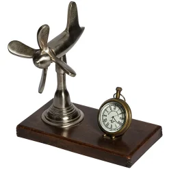 Chehoma Horloge de bureau Hélice 19x10x18cm* Horloge