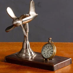 Chehoma Horloge de bureau Hélice 19x10x18cm* Horloge