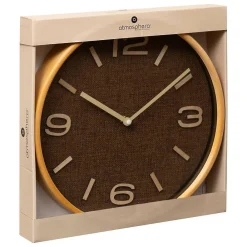 Atmosphera Créateur D'Intérieur Horloge Ellis marron tonka D30cm - Atmosphera* Horloge