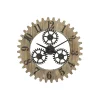 Outlet Mauro Ferretti Horloge en bois et métal Ingranaggio 60x4 cm