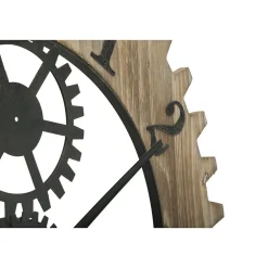Outlet Mauro Ferretti Horloge en bois et métal Ingranaggio 60x4 cm