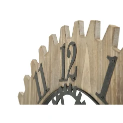 Outlet Mauro Ferretti Horloge en bois et métal Ingranaggio 60x4 cm