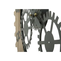 Outlet Mauro Ferretti Horloge en bois et métal Ingranaggio 60x4 cm