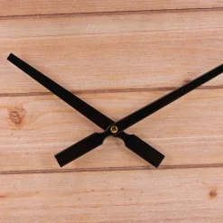 Discount Ornami Horloge en bois et métal noir 60cm