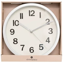 Atmosphera Créateur D'Intérieur Horloge en plastique - D22 cm - Noir- Atmosphera* Horloge