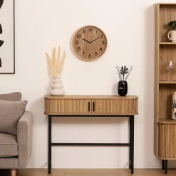 Atmosphera Créateur D'Intérieur Horloge Ivana - bois et verre - D38 cm - Atmosphera* Horloge