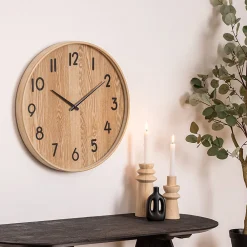 Atmosphera Créateur D'Intérieur Horloge Ivana bois clair D55cm - Atmosphera* Horloge