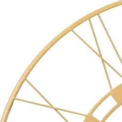 Womo-Design Horloge murale style vintage fer or pendule salon Stockholm 85 cm* Horloge