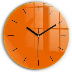 Hot Wallfluent Horloge murale fi30 cm Aiguilles noires Orange 1 pcs