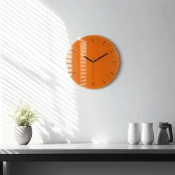 Hot Wallfluent Horloge murale fi30 cm Aiguilles noires Orange 1 pcs