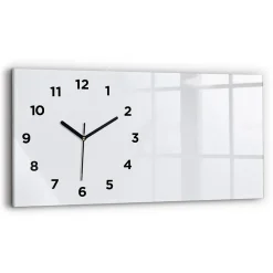 Discount Wallfluent Horloge murale 60x30 cm Avec chiffres Aiguilles noires Blanc cassé 1 pcs