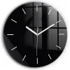 Wallfluent Horloge murale fi60 cm Aiguilles blanches Noir 1 pcs* Horloge