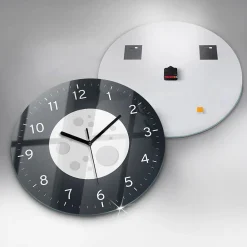 Best Wallfluent Horloge murale fi60 cm Aiguilles noires Pleine Lune 1 pcs