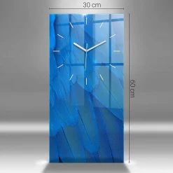 Discount Wallfluent Horloge murale 30x60 cm Aiguilles blanches Marbre doré 1 pcs