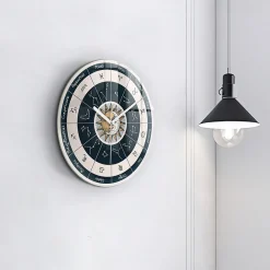 Wallfluent Horloge murale fi30 cm Aiguilles blanches Constellations et zodiaque 1 pcs* Horloge