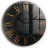 Wallfluent Horloge murale fi60 cm Aiguilles noires Chiffres romains anciens 1 pcs* Horloge