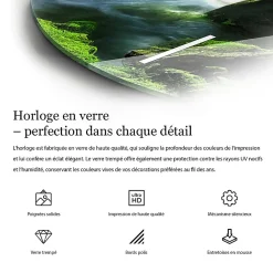 Wallfluent Horloge murale fi60 cm Aiguilles noires Chiffres romains anciens 1 pcs* Horloge
