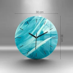 Wallfluent Horloge murale fi30 cm Aiguilles noires Chiffres romains 1 pcs* Horloge