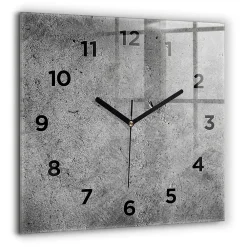 Hot Wallfluent Horloge murale 60x60 cm Avec chiffres Aiguilles noires Mur industriel 1 pcs