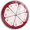 Wallfluent Horloge murale fi60 cm Aiguilles blanches Fruit coupé 1 pcs
