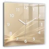 Wallfluent Horloge murale 60x60 cm Avec chiffres Aiguilles blanches Lumière abstraite 1 pcs* Horloge