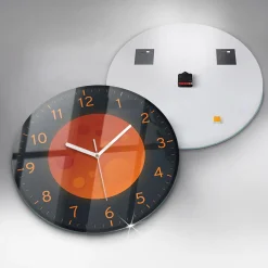 Wallfluent Horloge murale fi60 cm Aiguilles blanches Lune pleine 1 pcs* Horloge