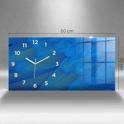 Hot Wallfluent Horloge murale 60x30 cm Avec chiffres Aiguilles blanches Couleur blanc cassé 1 pcs