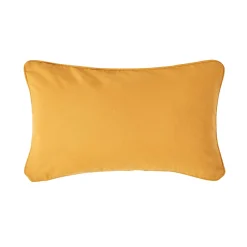 Homescapes Housse coussin uni jaune moutarde - 30 x 50 cm -* Housse De Coussin|Housse De Coussin