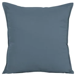 Clearance GoodHome Housse de coussin 100% coton Hiva bleu l.60 x H.60cm