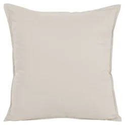 GoodHome Housse de coussin 100% coton Hiva beige l.45 x H.45cm* Housse De Coussin|Housse De Coussin