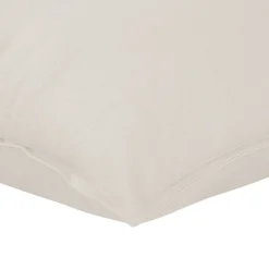GoodHome Housse de coussin 100% coton Hiva beige l.45 x H.45cm* Housse De Coussin|Housse De Coussin