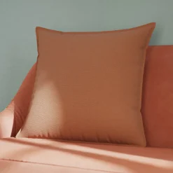 GoodHome Housse de coussin 100% coton Jalna Terracotta l.45 x H.45cm* Housse De Coussin|Housse De Coussin