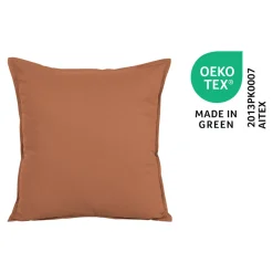 GoodHome Housse de coussin 100% coton Jalna Terracotta l.45 x H.45cm* Housse De Coussin|Housse De Coussin