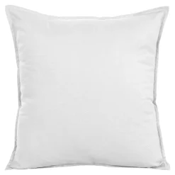 GoodHome Housse de coussin 100% coton blanc l.45 x H.45 cm Hiva* Housse De Coussin|Housse De Coussin