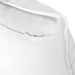 GoodHome Housse de coussin 100% coton blanc l.45 x H.45 cm Hiva* Housse De Coussin|Housse De Coussin