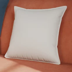 GoodHome Housse de coussin 100% coton blanc l.45 x H.45 cm Hiva* Housse De Coussin|Housse De Coussin