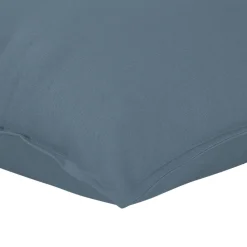 GoodHome Housse de coussin 100% coton Hiva bleu l.45 x H.45cm* Housse De Coussin|Housse De Coussin