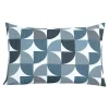 Clearance GoodHome Housse de coussin 100% coton Peca imprimé géométrique bleu marine l.60 x H.40cm