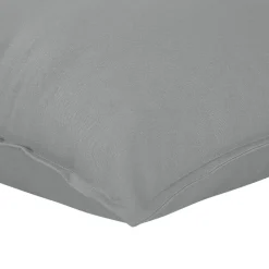 GoodHome Housse de coussin 100% coton Hiva gris l.60 x H.60cm* Housse De Coussin|Housse De Coussin