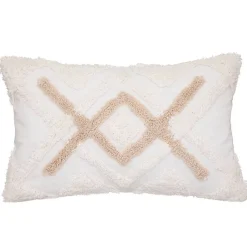 Discount Atmosphera Créateur D'Intérieur Housse de coussin - coton tufté - ivoire - 30x50 cm - Atmosphera