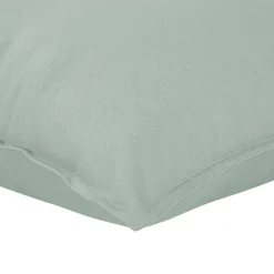 GoodHome Housse de coussin 100% coton vert celadon l.45 x H.45cm Hiva* Housse De Coussin|Housse De Coussin